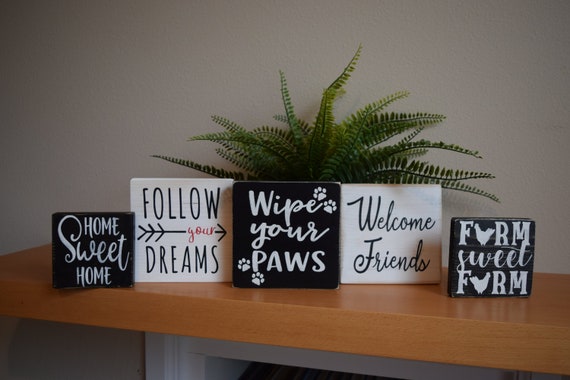 Small Sayings Signs Funny Sayings Signs Mini Kitchen Signs Etsy