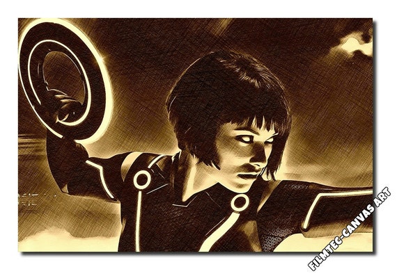 Quorra Tron Legacy Vintage Inspired Canvas Art Picture size A1 New!