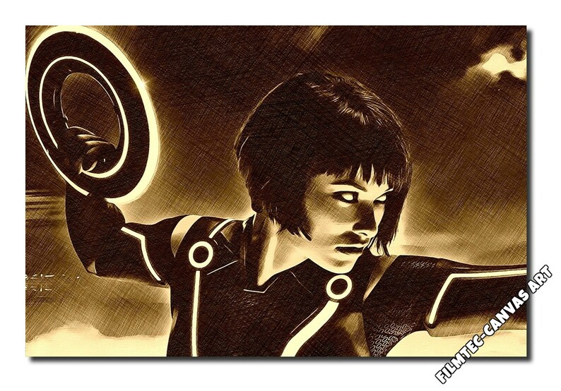 Quorra Tron Legacy Vintage Inspired Canvas Art Picture size A1 New!