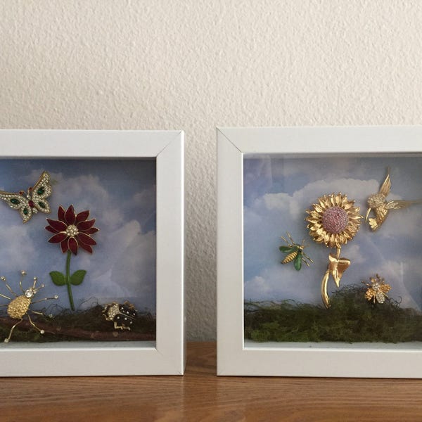 Shadow Box Jewelry Etsy
