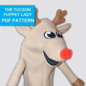 Reindeer Puppet Sewing Pattern