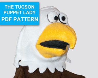 Bald Eagle Puppet Sewing Pattern