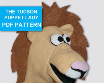 Lion Puppet Sewing Pattern