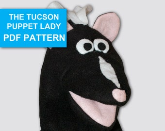 Skunk Puppet Sewing Pattern