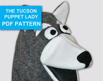 Wolf Puppet Sewing Pattern