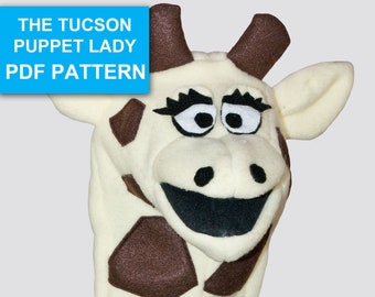 Giraffe Puppet Sewing Pattern