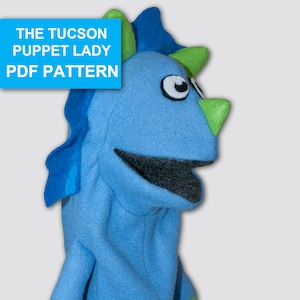 Triceratops Puppet Sewing Pattern