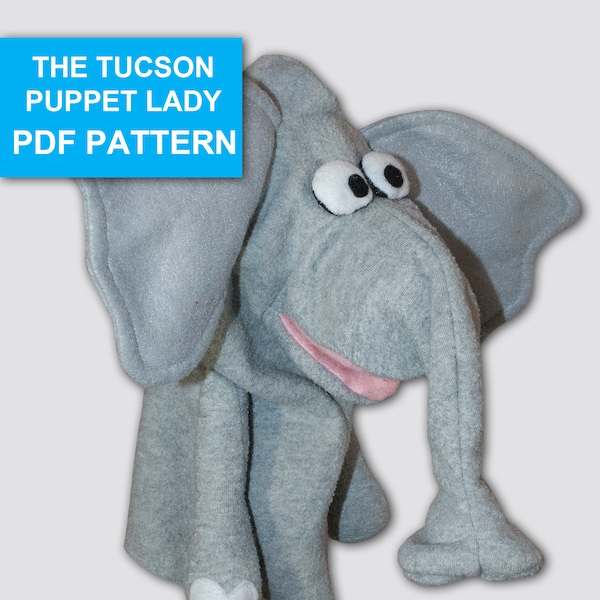 Elephant Puppet Sewing Pattern