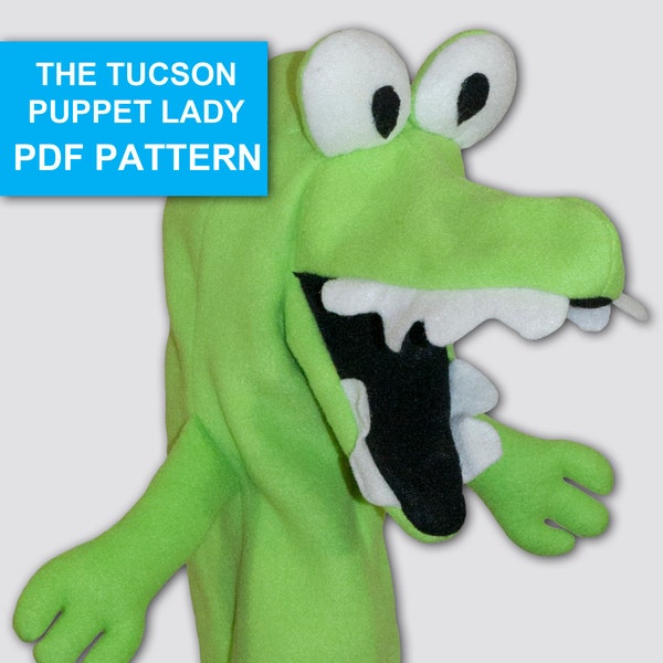 Alligator Puppet Sewing Pattern