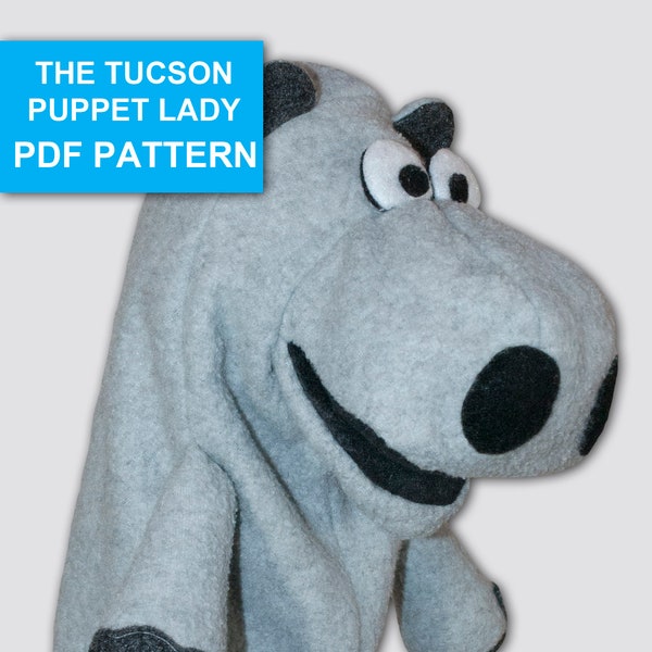 Hippo Puppet Sewing Pattern