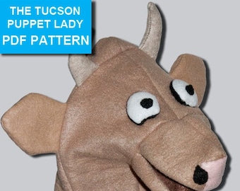 Cow Puppet Sewing Pattern
