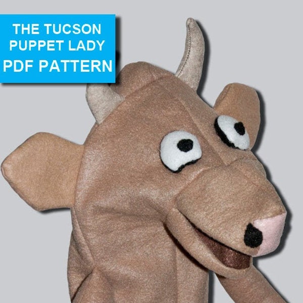 Cow Puppet Sewing Pattern