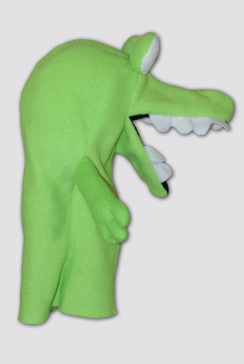Alligator Hand Puppet Pattern with Movable Mouth | Etsy