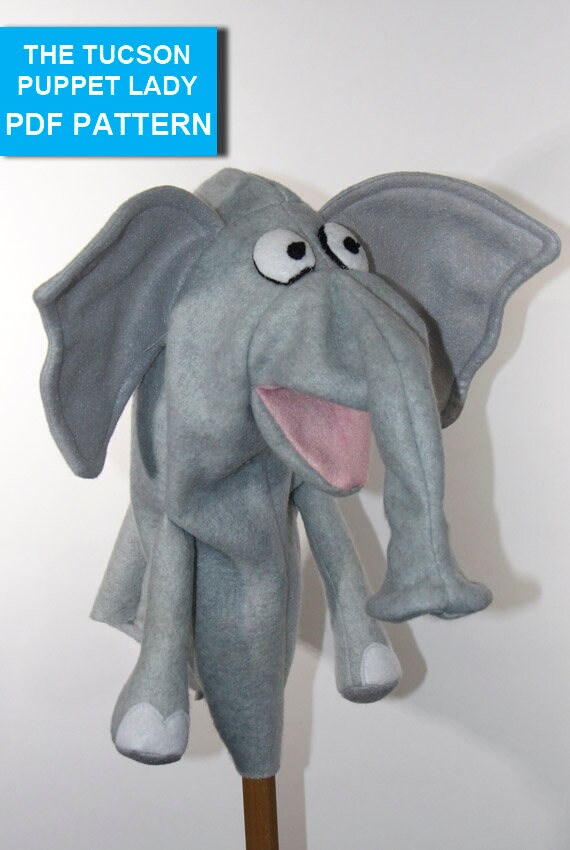 elephant hand puppet
