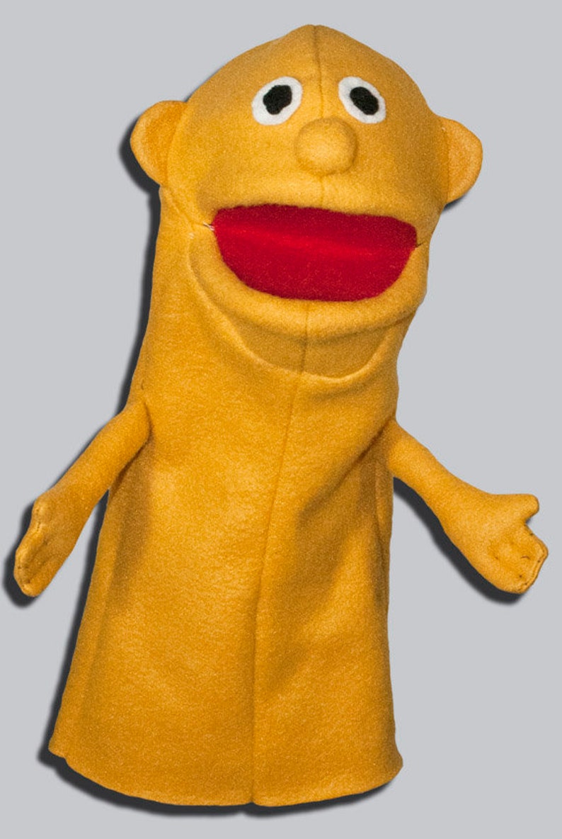 Person Hand Puppet Pattern with Movable Mouth Etsy