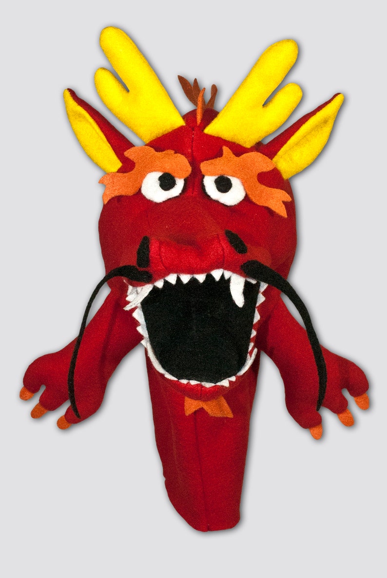 Chinese Dragon Puppet Sewing Pattern Etsy UK