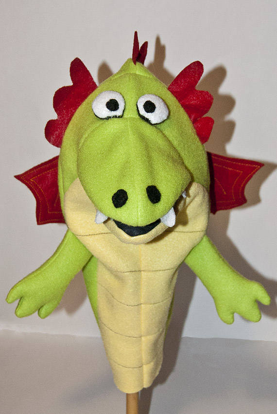 Dragon Hand Puppet Pattern with Movable Mouth | Etsy