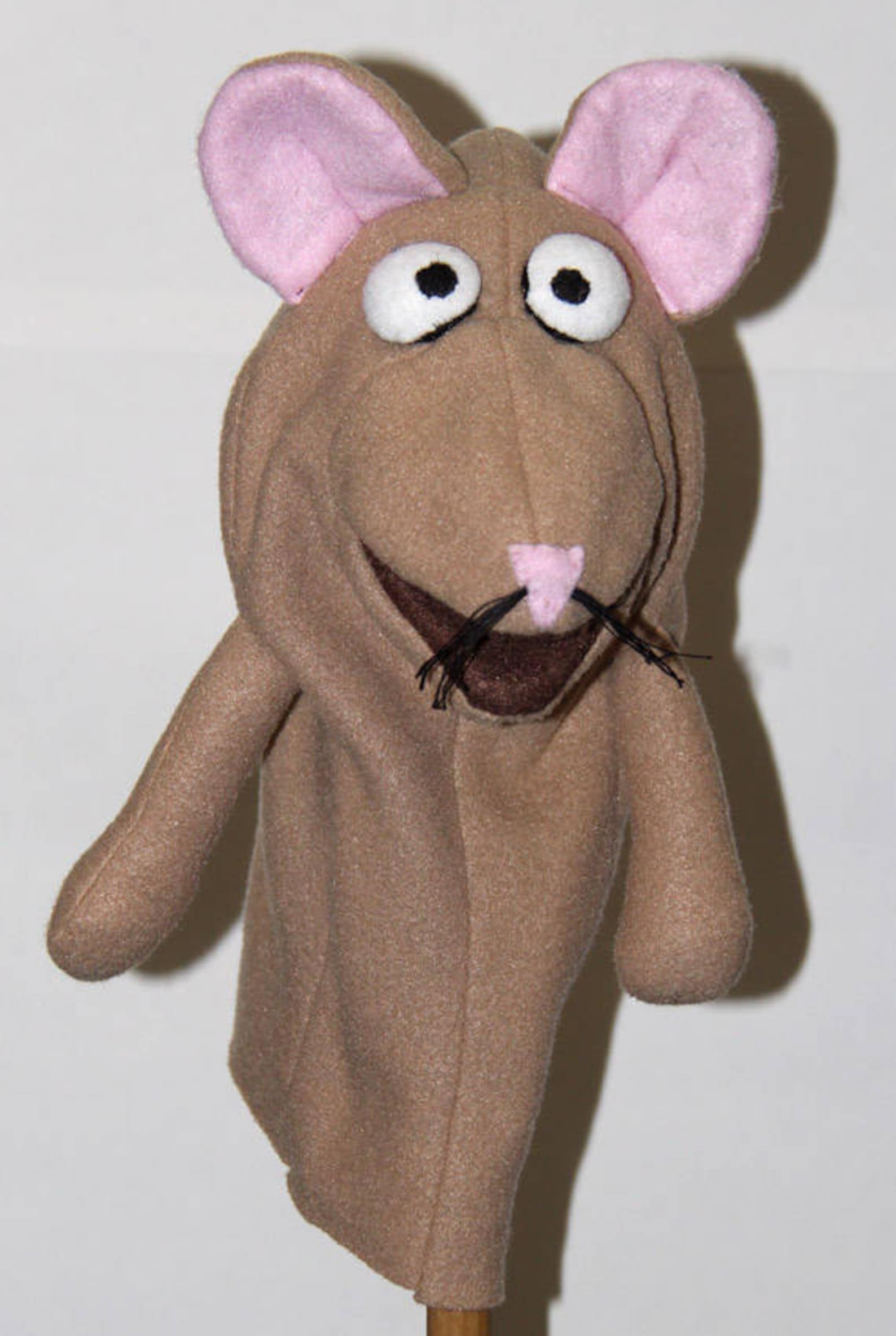 Mouse Hand Puppet Pattern with Movable Mouth Etsy