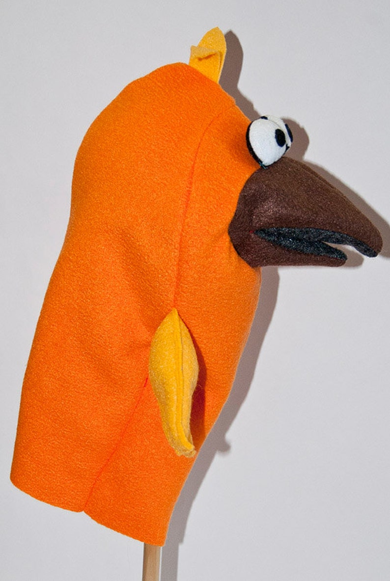 Bird Hand Puppet Pattern with Movable Mouth Etsy