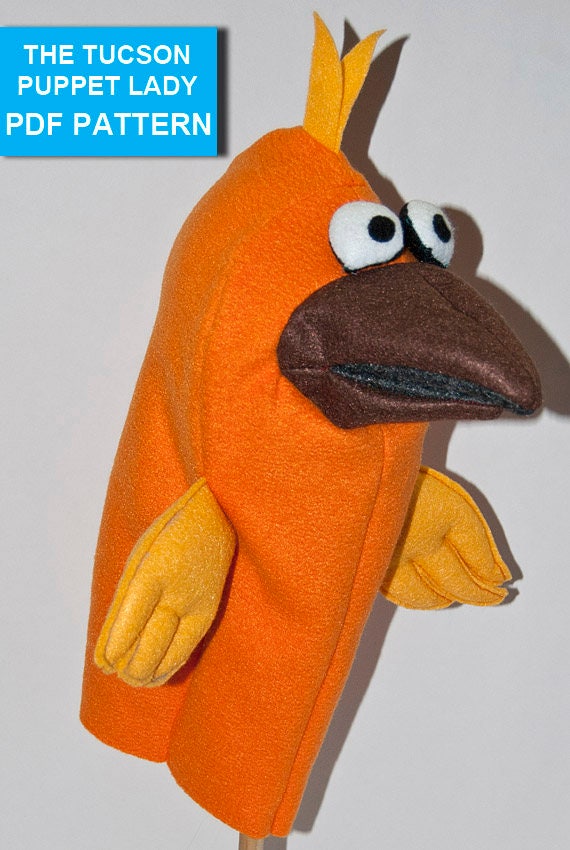 Bird Hand Puppet Pattern With Movable Mouth Etsy Delectable Hand Puppet Pattern Bird Hand Puppet Pattern With Movable Mouth Etsy Delectable Hand Puppet Pattern