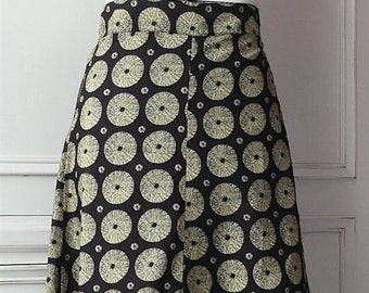 Beautiful cotton wrap a round skirt - mid calf length (UK size 10 to 16)