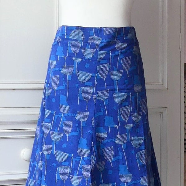 Beautiful cotton wrap around skirt - mid calf length (UK size 10 - 16)