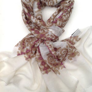 Handloom cotton scarf