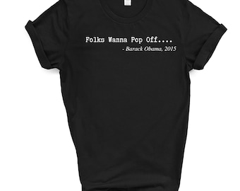 Mensen willen Obama-T-shirt uitdoen