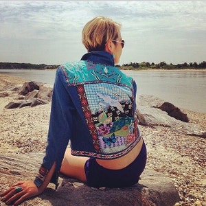 Amy's Story Denim Jacket "Sun Garden"