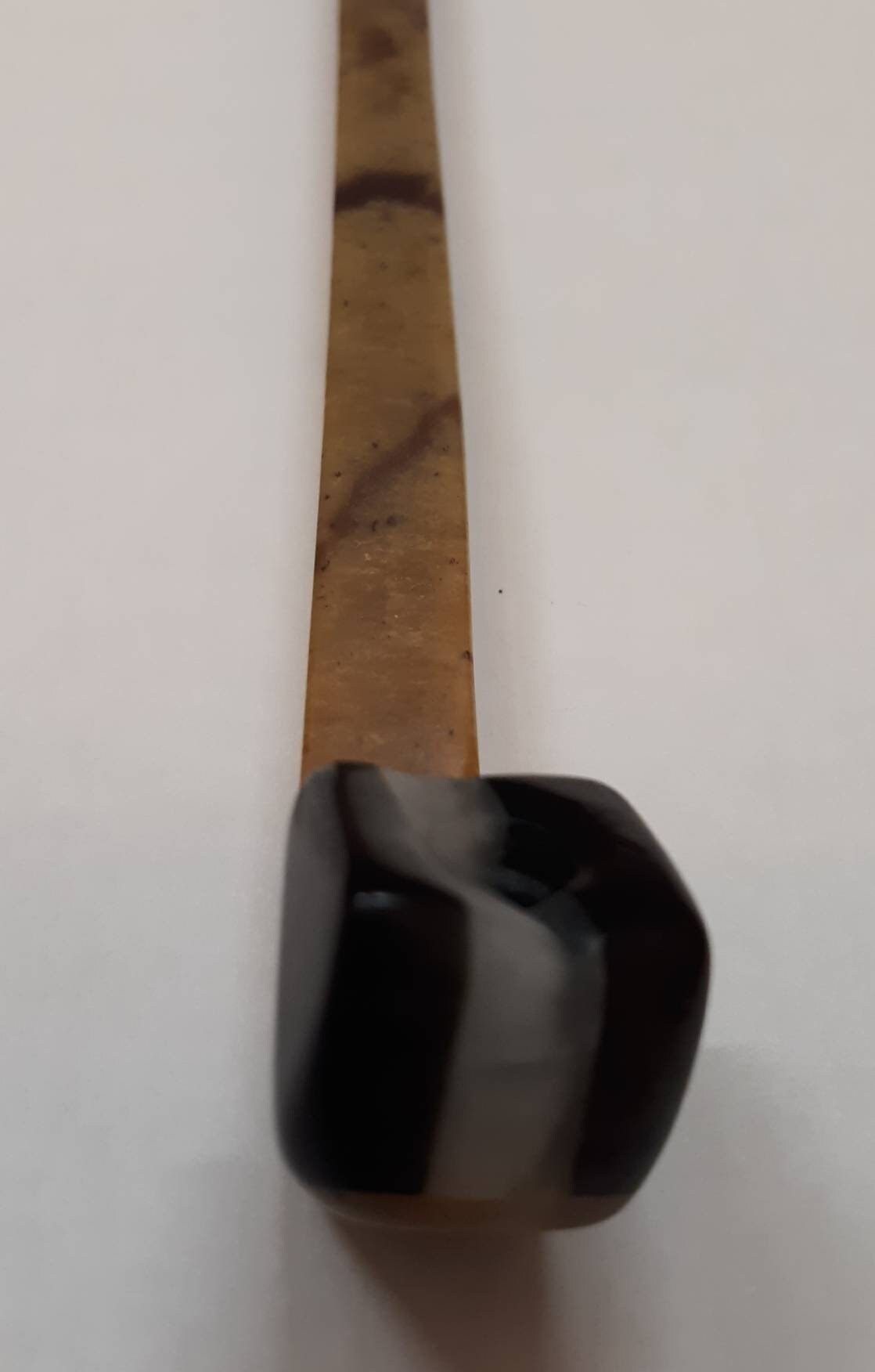Unique HandCarved Soapstone Pipe approximately 7 in. Long Etsy