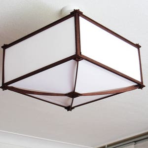 Japanese style lampshade with paper screens