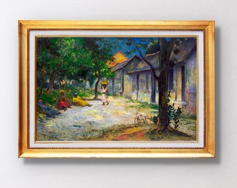 Paul Gauguin -  Village in Martinique - Fine Art Glicée - 1887 - SKU 0194