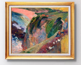 Paul Gauguin - The Flageolet Player on the Cliff - Fine Art Glicée - 1889 - SKU 0204