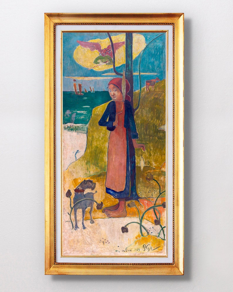 Paul Gauguin Breton girl spinning Fine Art Glicée 1889 SKU 0205 image 1