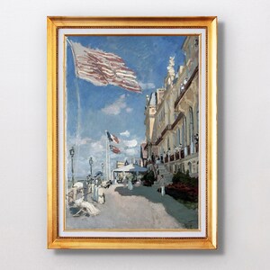 Claude Monet - Hôtel des roches noires. Trouville - Fine Art Glicée - 1870 - SKU 0086