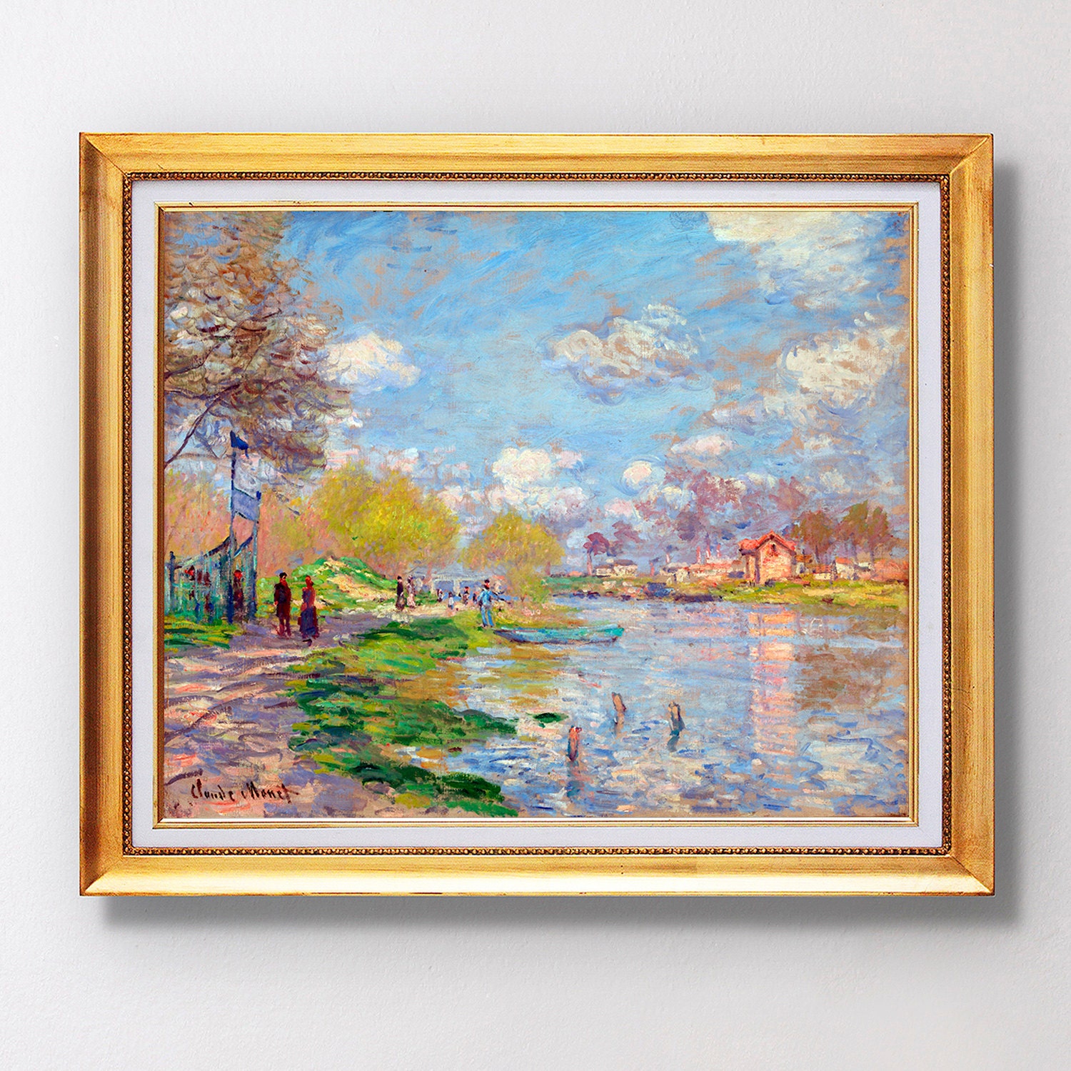 Claude Monet - Spring by the Seine - Fine Art Glicée - 1875 - SKU 0175 ...