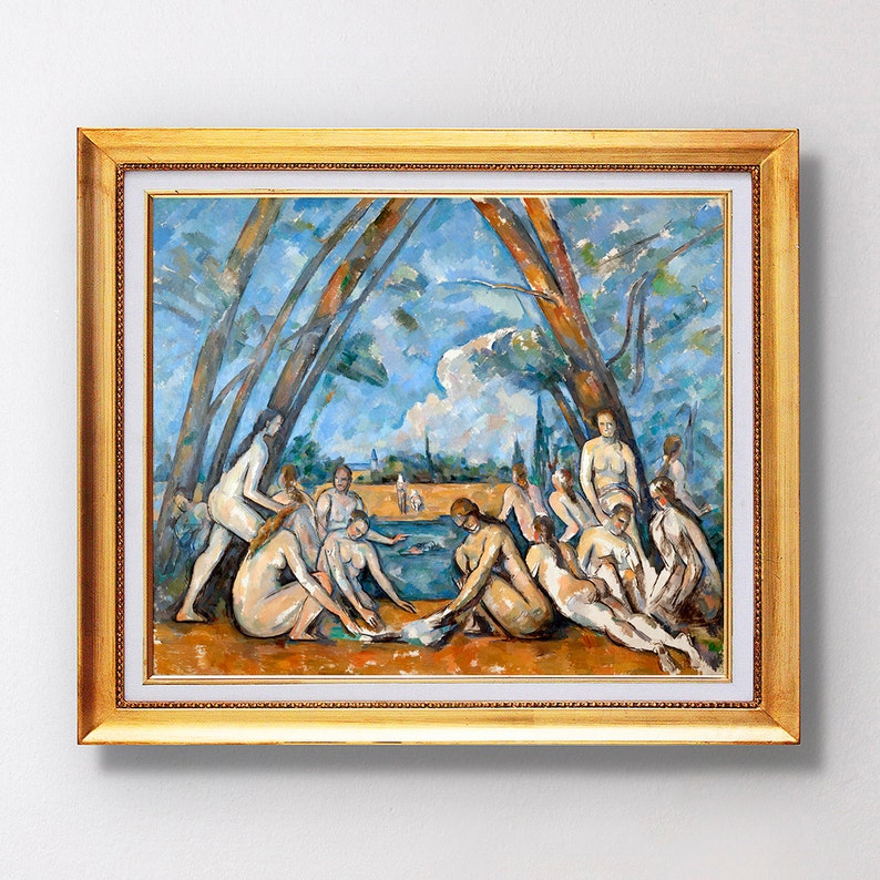 Paul Cezanne The Large Bathers 1906 Fine Art Glicée Etsy