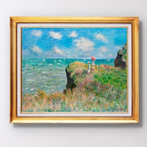 Claude Monet - Cliff Walk at Pourville - Fine Art Glicée - 1882 - SKU 0107