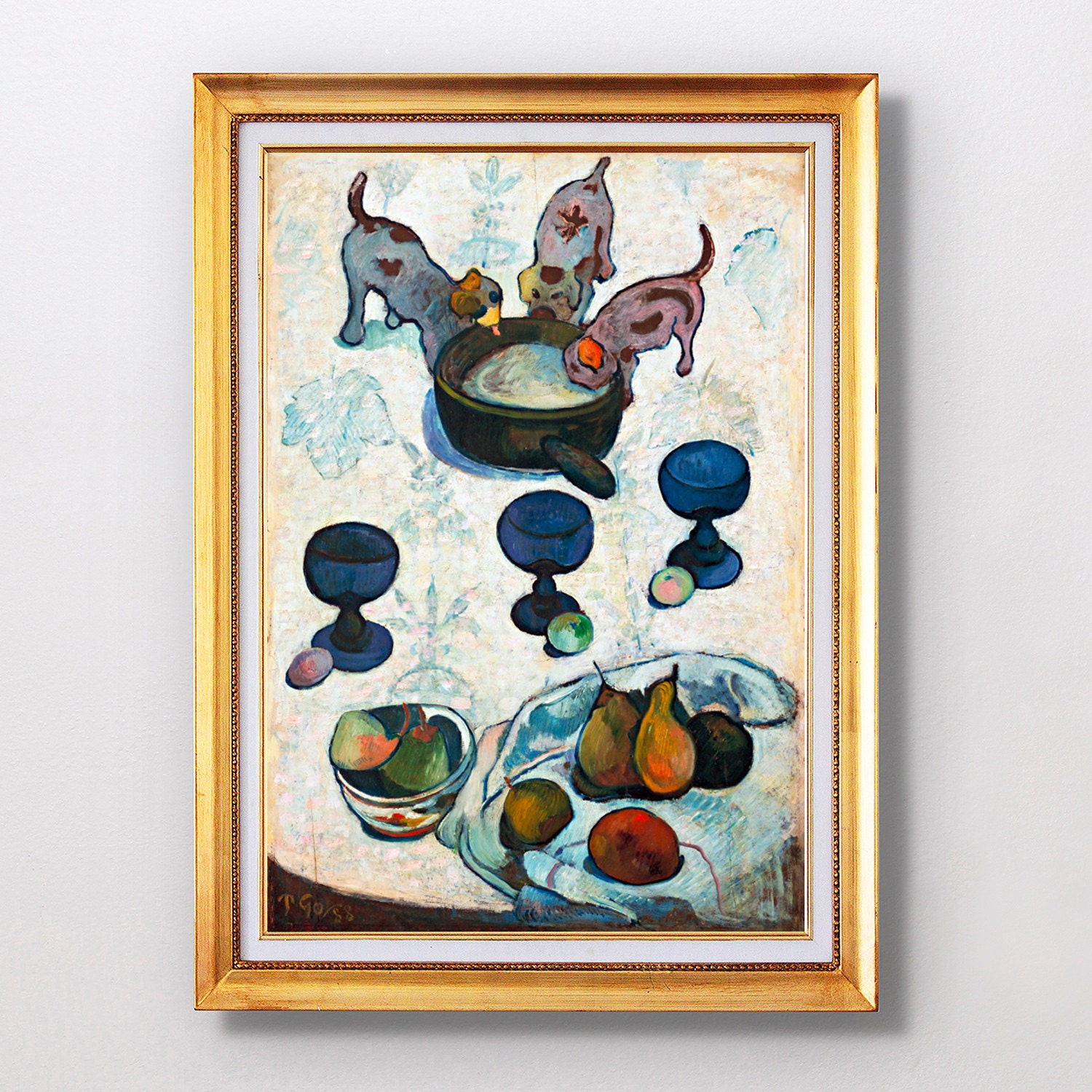Paul Gauguin - Still Life with Three Puppies - Fine Art Glicée - 1888 - SKU 0202