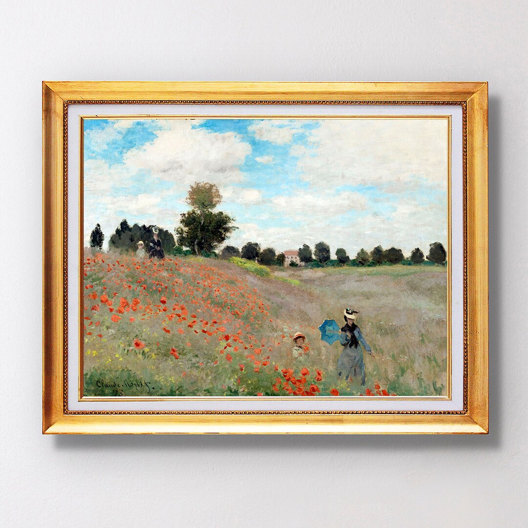 Claude Monet - Poppy Field - Fine Art Glicée - 1873 - SKU 0161 - Etsy