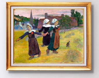Paul Gauguin -  Breton Girls Dancing, Pont-Aven - Fine Art Glicée - 1888 - SKU 0199