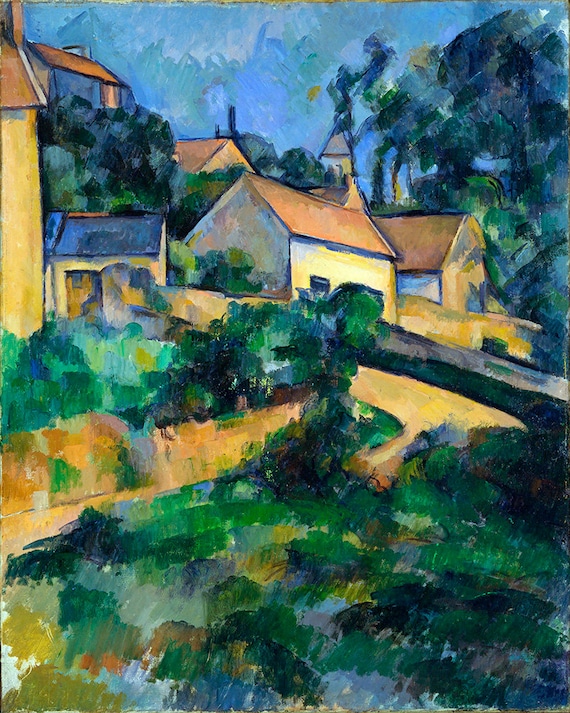 Paul Cezanne - Turning Road at Montgeroult - 1898 - Fine Art