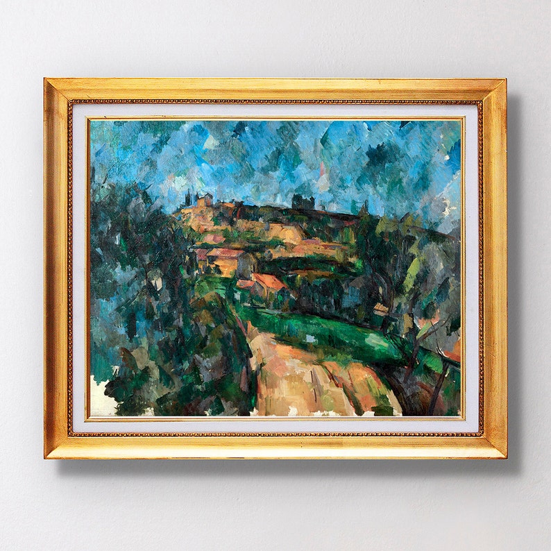 Paul Cezanne - Bend of the Road at the Top of the Chemin Des Lauves ...
