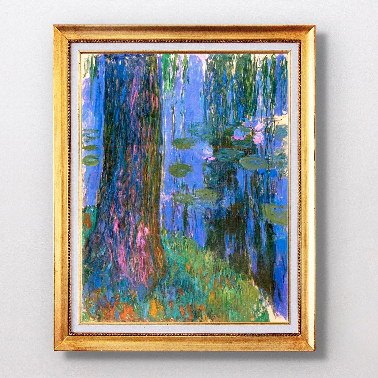 Claude Monet - Weeping Willow And Water-lily Pond Size 8X10 Inches - Fine  Art Glicée - 1916 - SKU 0250, image size:1500x1500