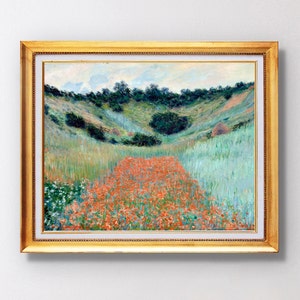 クロード・モネPoppy Field in a Hollow near Give Poppy Field in a Hollow near Giverny, 1885 by Claude Monet