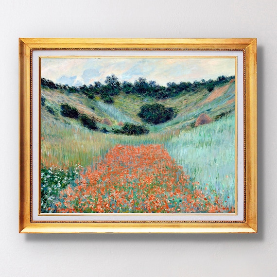 1885 - Claude Monet - Poppy Field in a Hollow Near Giverny - Fine
