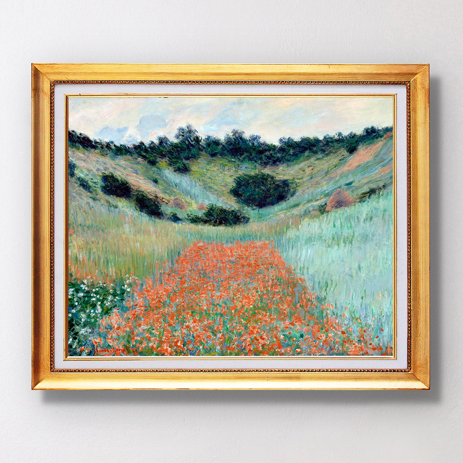 クロード・モネPoppy Field in a Hollow near Give Amazon.com: Poppy Field in a Hollow Near Giverny by Claude