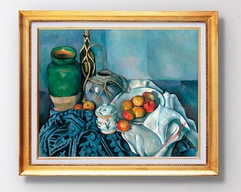 ポール・セザンヌ：リンゴのある静物画（1893-1894） - ジクレー