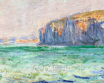 カルル・ドービニー、ヴィレルヴィルの海岸、希少画集画、額装付 カルル・ドービニー、ヴィレルヴィルの海岸、希少画集画、額装付