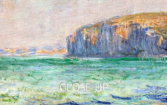 クロード・モネ - 海に映る影。プールヴィルの断崖 - ファイン